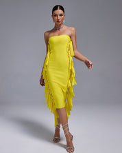 Lemon Luxe Midi Dress