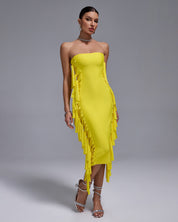 Lemon Luxe Midi Dress