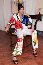 Elara Floral Printed Blazer Label Set