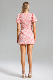 Floral Serenade Front Button Mini Label Dress