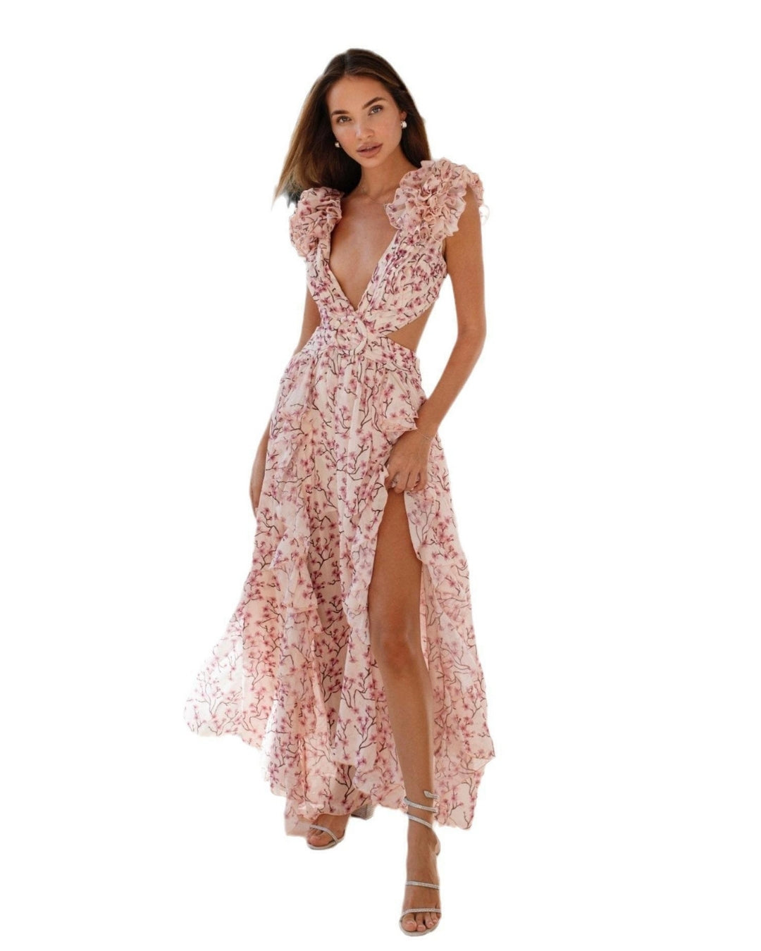 Azure Daydream Cutout Maxi Dress