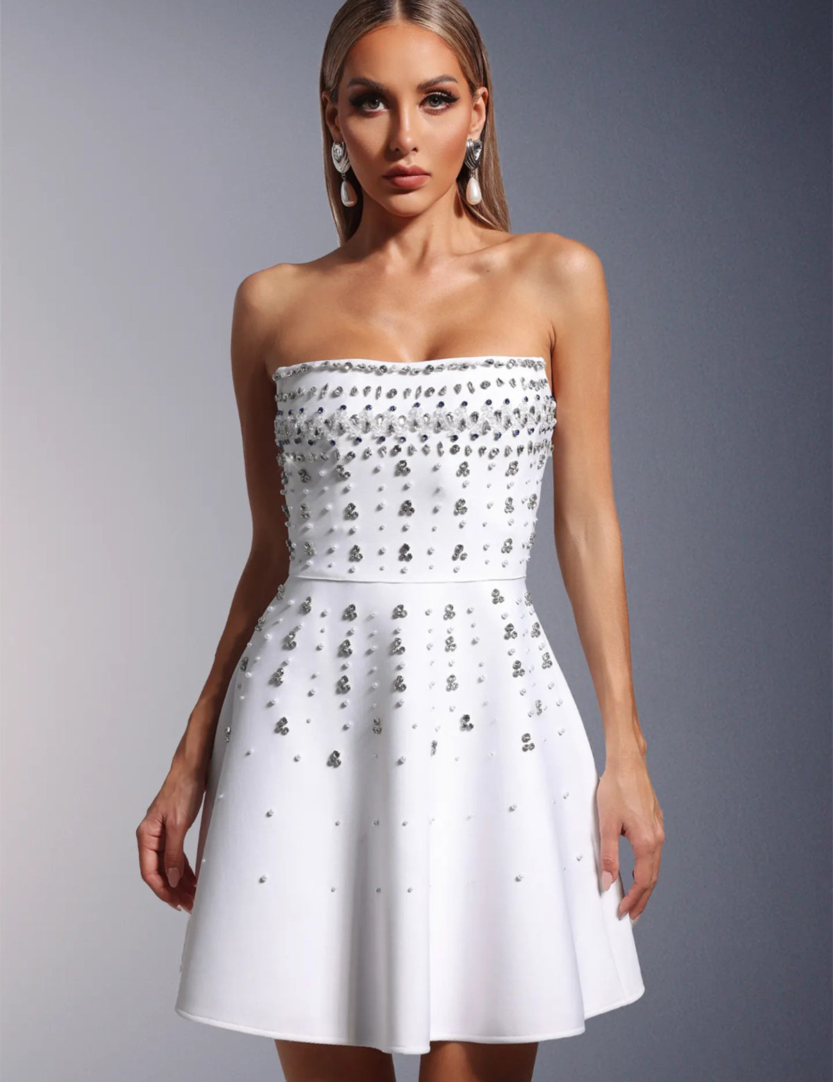 Starlit Noir Mini Dress