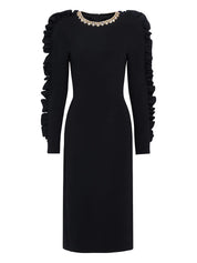 Midnight Ruffle Majesty Dress