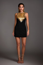 Golden Dusk Mini Label Dress
