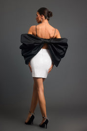 Midnight Luxe Bow Label Top