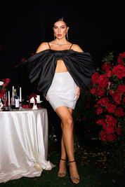Midnight Luxe Bow Label Top