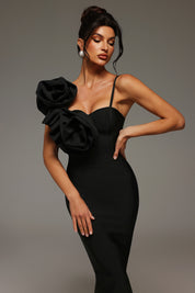 Ebon Elegance Sleek Dress