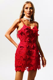 Scarlet Bloom Lace Mini Label Dress