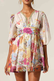 Floral Mirage Tunic Dress