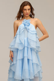 Bluebell Cascade Ruffle Tiers Dress