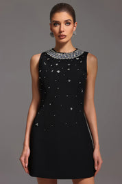 Noir Crystal Chic Dress
