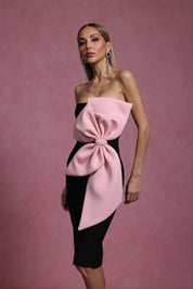 Blush Statement Bow Dress