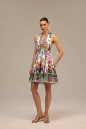 Garden Reverie Halter Dress