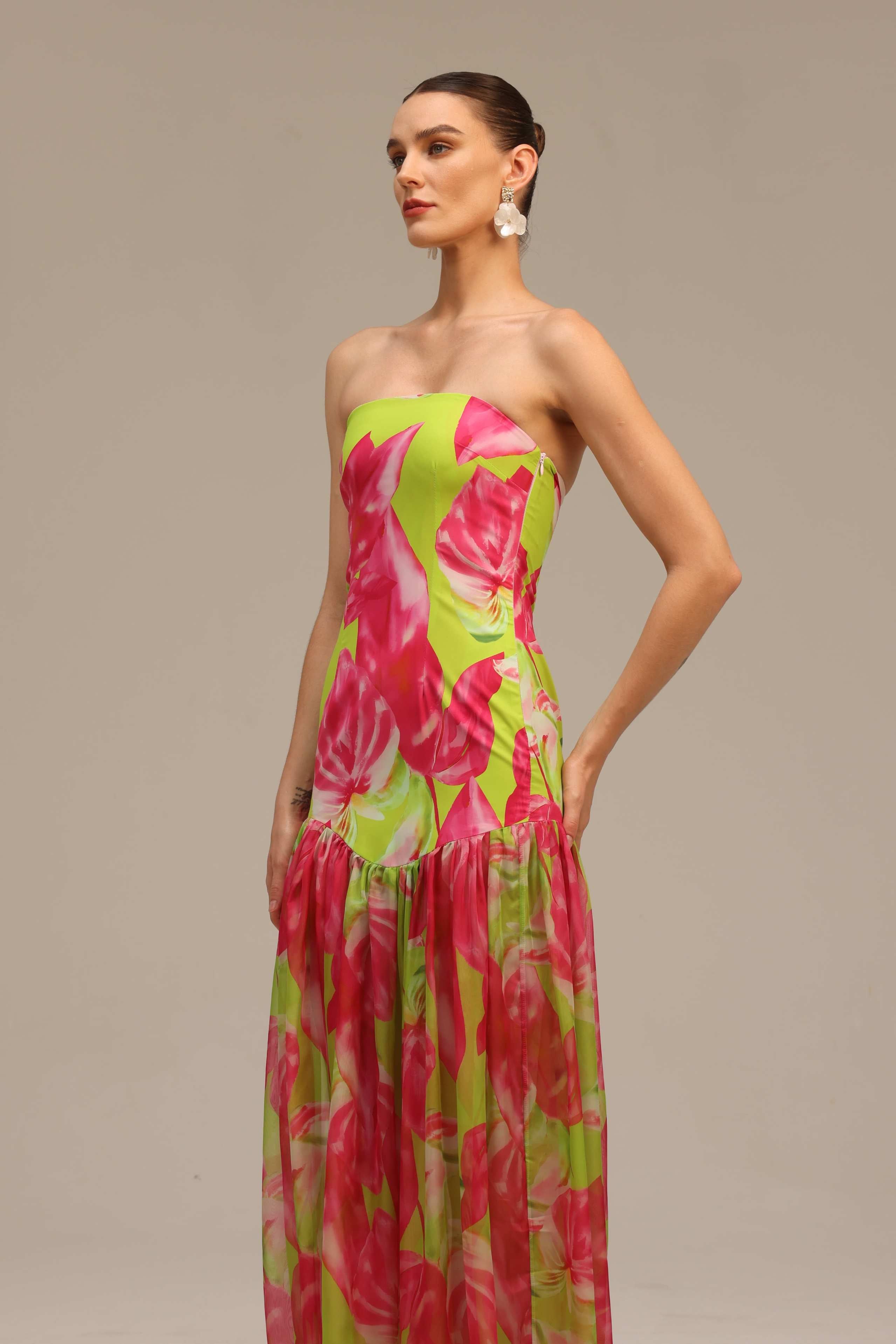 Neon Petal Elegance