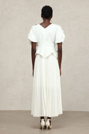 White Floral Applique