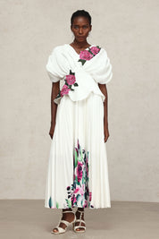 White Floral Applique