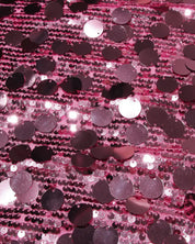 Pink Sequin Mini Slip Dress