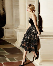 Moonlit Garden Lace Midi SKIRT