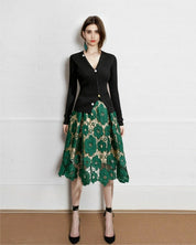 Moonlit Garden Lace Midi SKIRT
