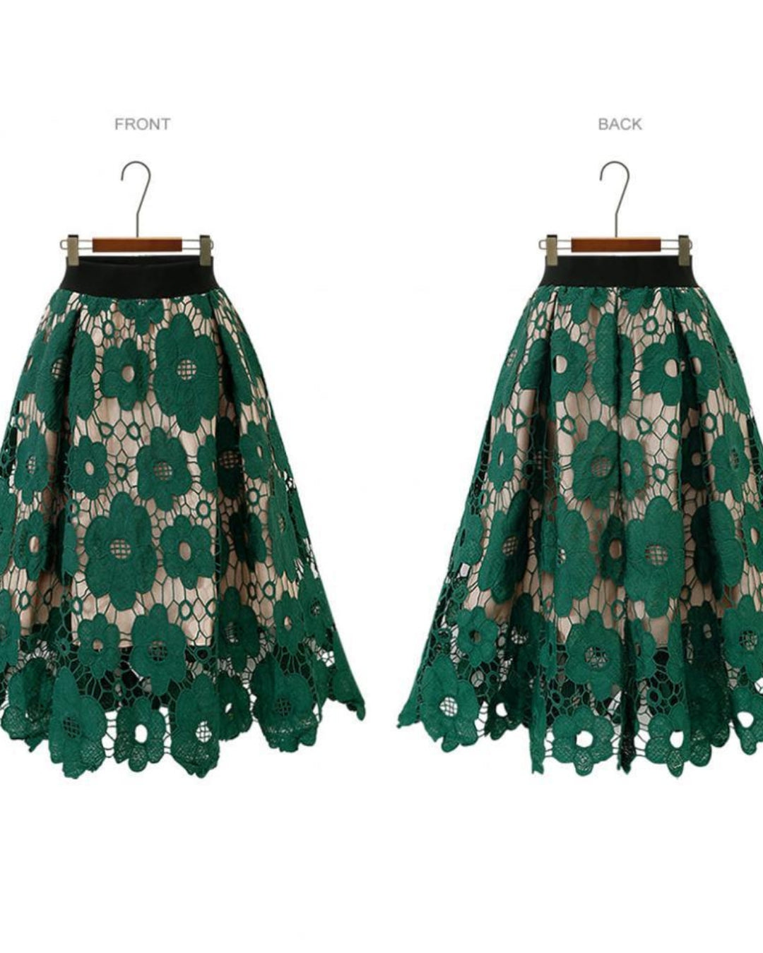 Moonlit Garden Lace Midi SKIRT