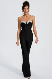 Midnight Muse Strapless Lace Jumpsuit