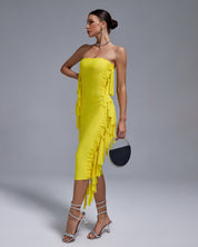 Lemon Luxe Midi Dress