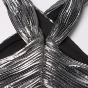 The Celestial Siren Metallic Gown