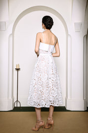 Ivory Elegance Lace Label Dress
