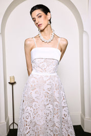 Ivory Elegance Lace Label Dress