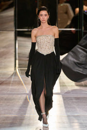 Crystal Lace Corset Maxi Dress