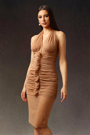 Bronzed Muse Mesh Bodycon