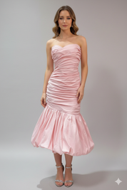 The Pink Champagne Ruché Dress