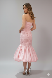 The Pink Champagne Ruché Dress