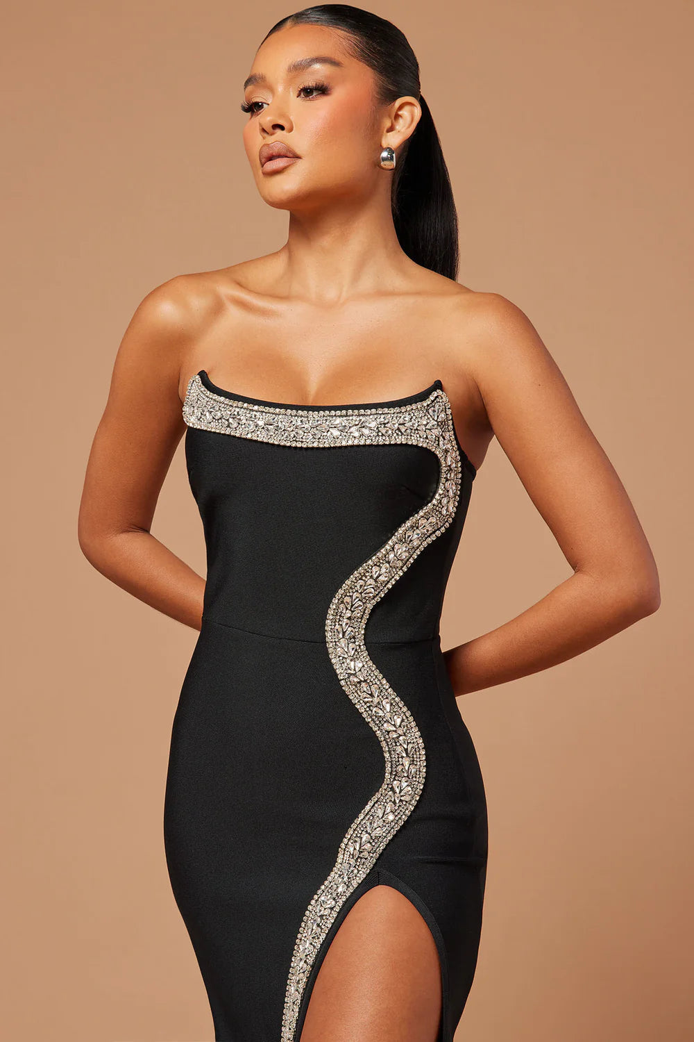 Black Diamond Serpentine Gown