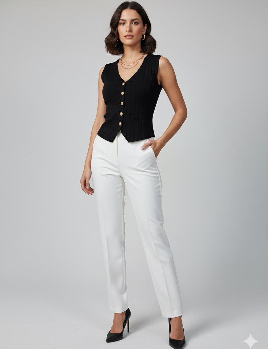 Classic Charm Buttoned Top