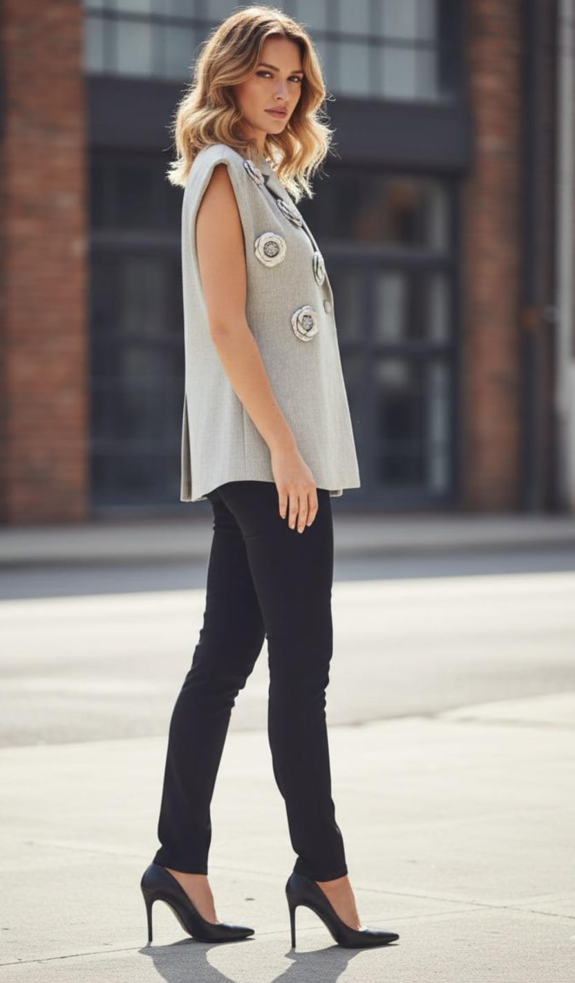 Urban Chic Floral Embellished Blazer