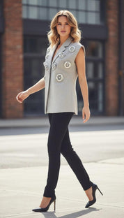 Urban Chic Floral Embellished Blazer