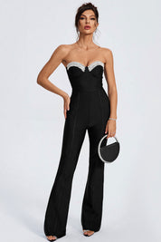 Midnight Muse Strapless Lace Jumpsuit