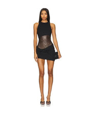 Noir Sculpt Sequin Corset Mini Dress