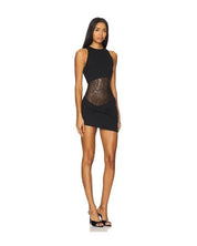 Noir Sculpt Sequin Corset Mini Dress