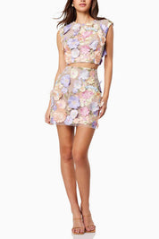 Petal Bloom 3D Floral Co-Ord Set