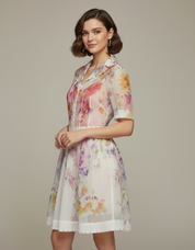 Sheer Floral Dress