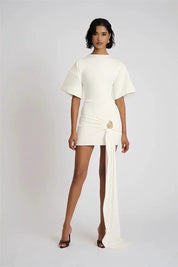 Luxe Draped Mini Dress