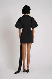 Luxe Draped Mini Dress