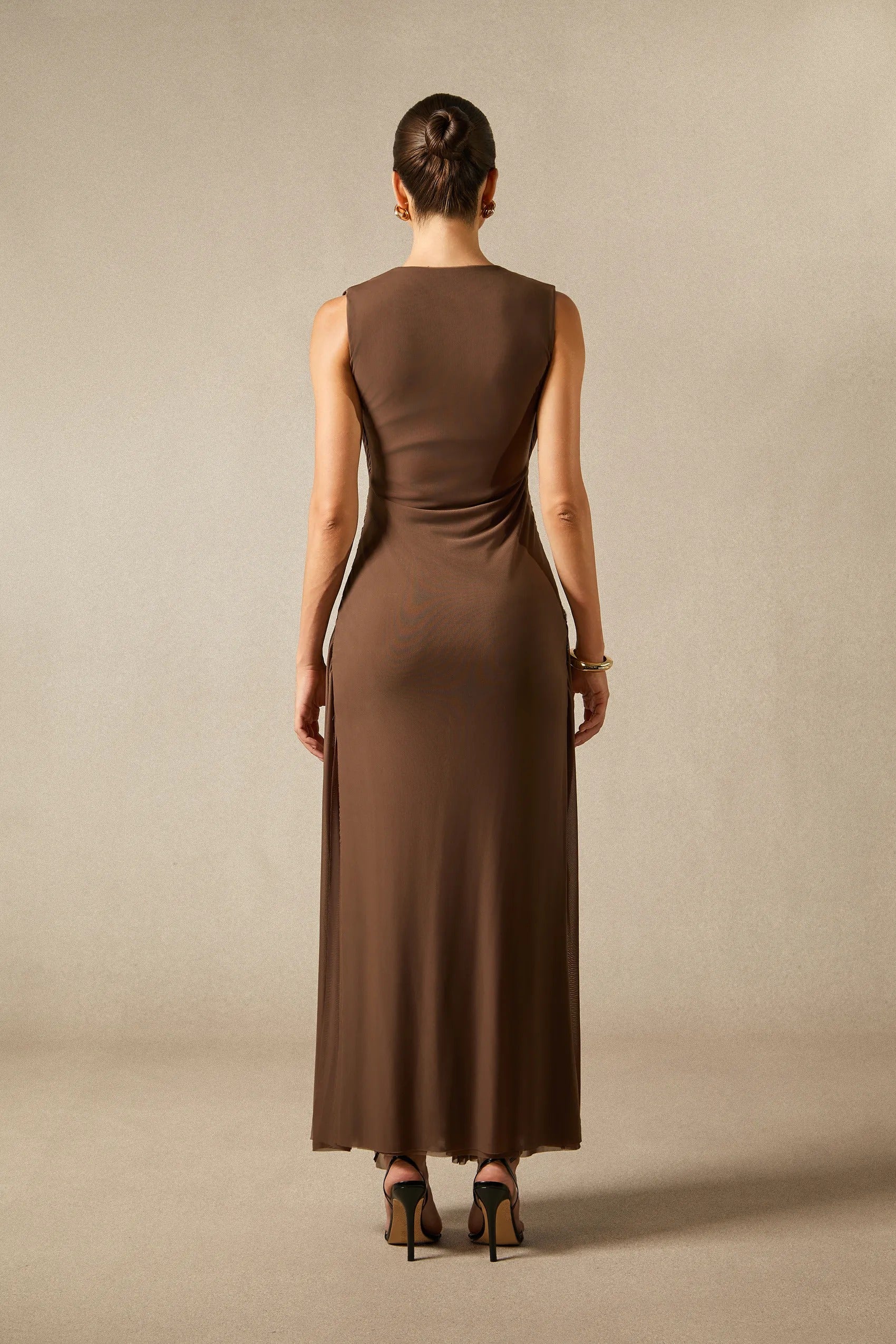 Edna Sleeveless Braided Maxi Dress