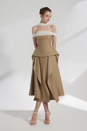 The Sculpted Grace Evening Dress