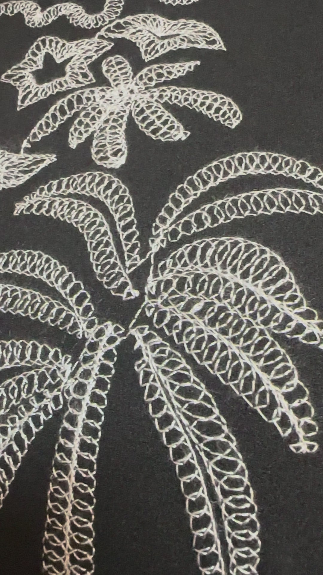 Embroidered Palm Tree mini
