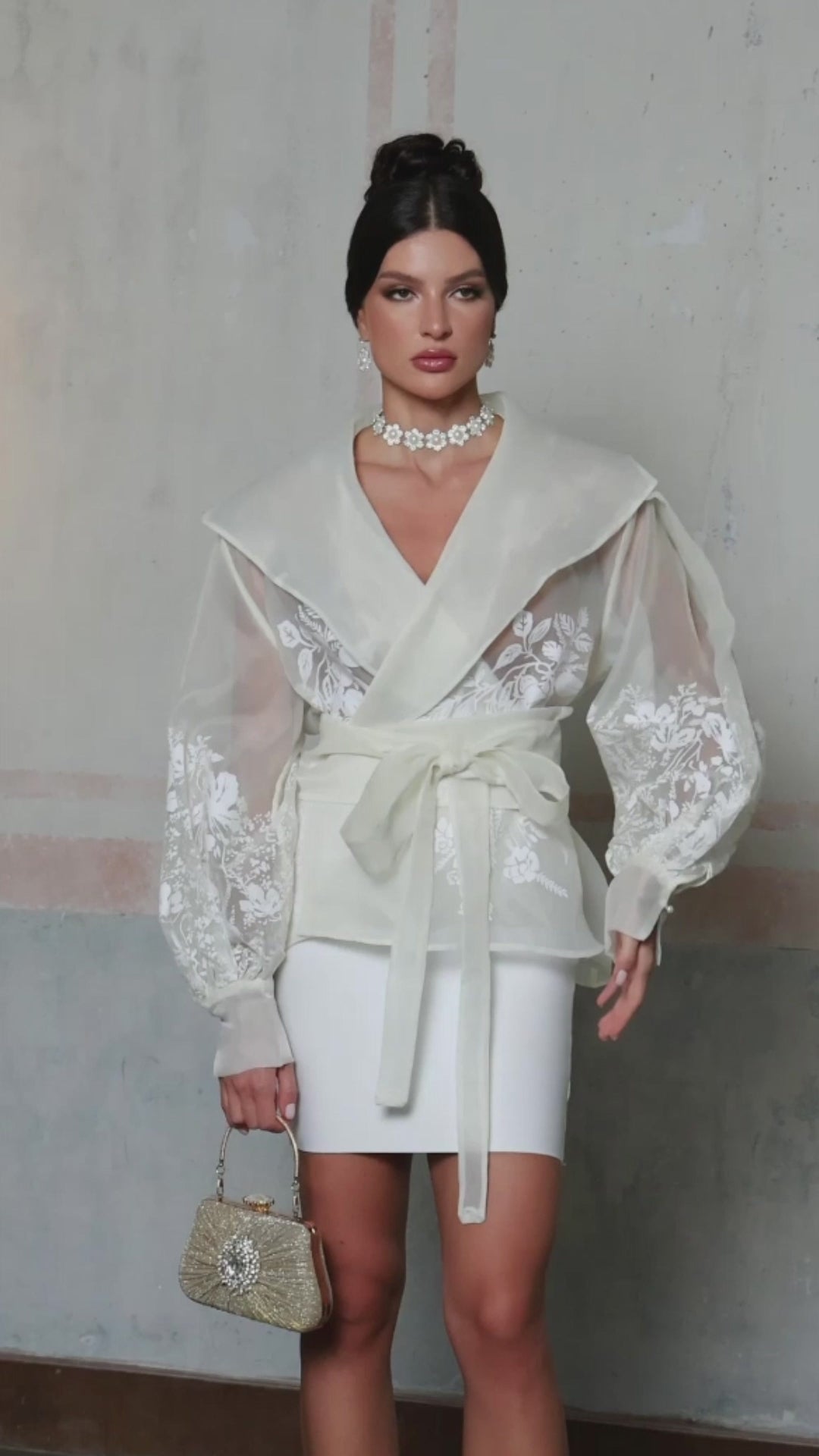 Serene Luxe Organza Top