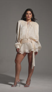Celestial Charm Cream Dress