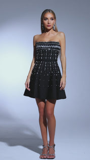 Starlit Noir Mini Dress